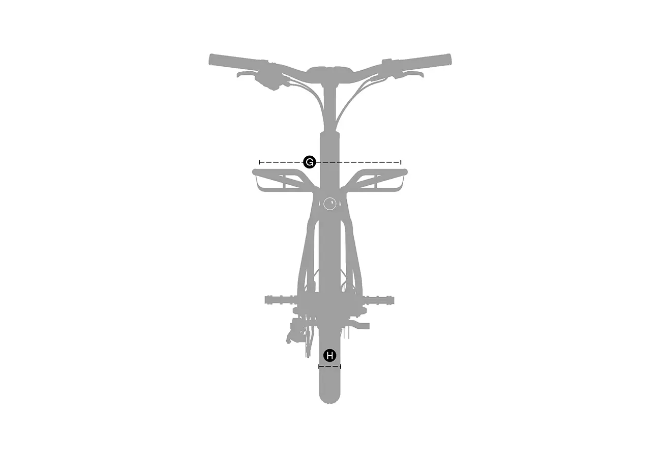 Fahrrad Frontansicht Geometrie Zeichnung