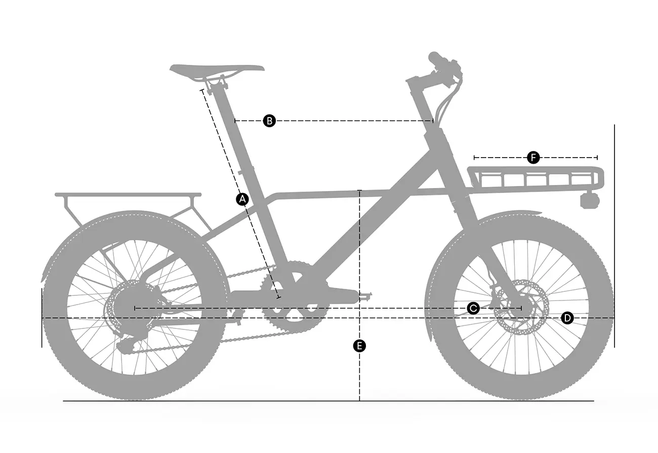 Fahrrad Seitenansicht Geometrie Zeichnung